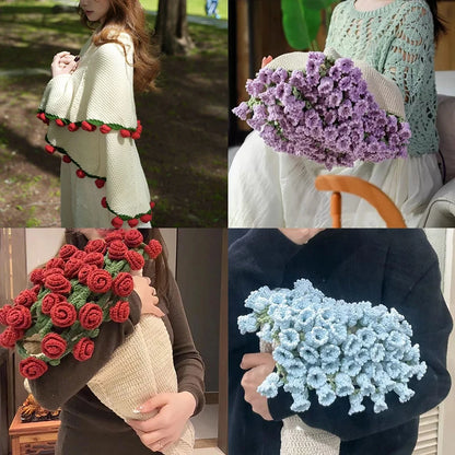Rose Bouquet Crochet Blanket™
