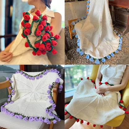 Rose Bouquet Crochet Blanket™